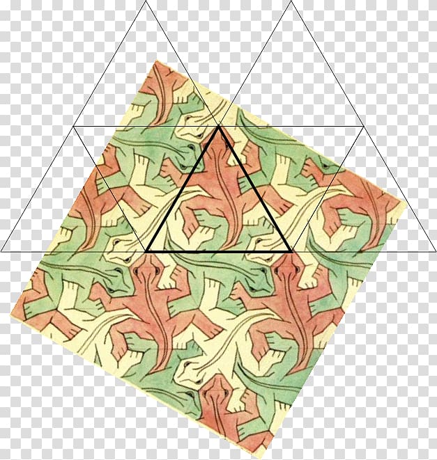 Drawing Tessellation Person Work of art, escher transparent background PNG clipart