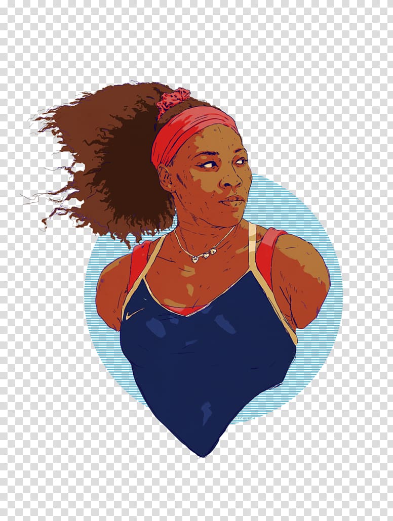 Serena Williams Venus and Serena Australian Open Illustration Drawing, tennis transparent background PNG clipart