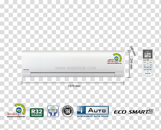 Panasonic Air conditioner Difluoromethane Freon Product, split the wall transparent background PNG clipart