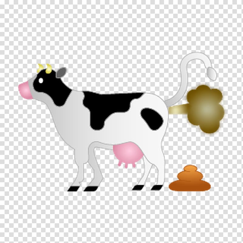 Emoji Cattle Climate change Sticker Conversation, clarabelle cow transparent background PNG clipart