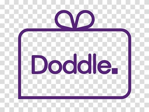 purple Doddle text, Doddle Logo transparent background PNG clipart