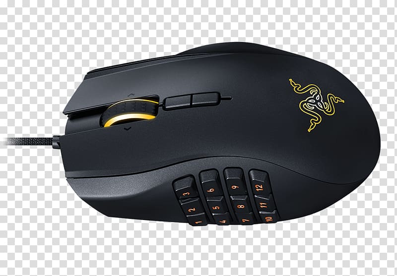 Computer mouse Razer Naga Chroma Input Devices Razer Inc., Computer Mouse transparent background PNG clipart