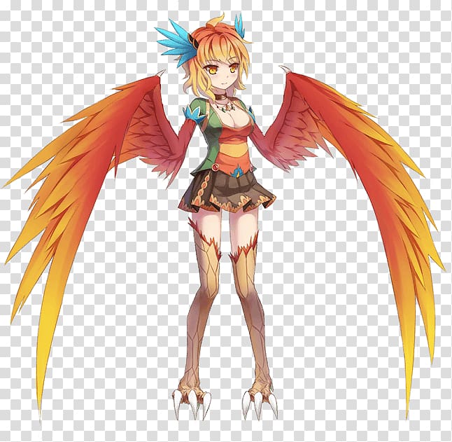 Harpy Monster Musume: Everyday Life with Monster Girls Online Garuda Drawing, nichijou transparent background PNG clipart