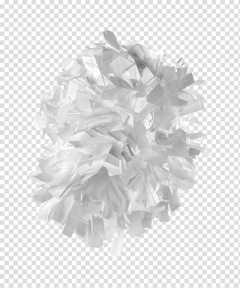 Pom-pom plastic Cheerleading White Black, sports pompom transparent background PNG clipart