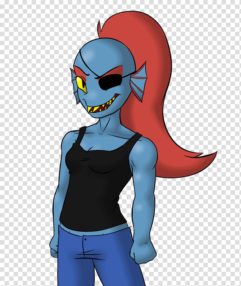 Drawing Digital art, Undyne transparent background PNG clipart