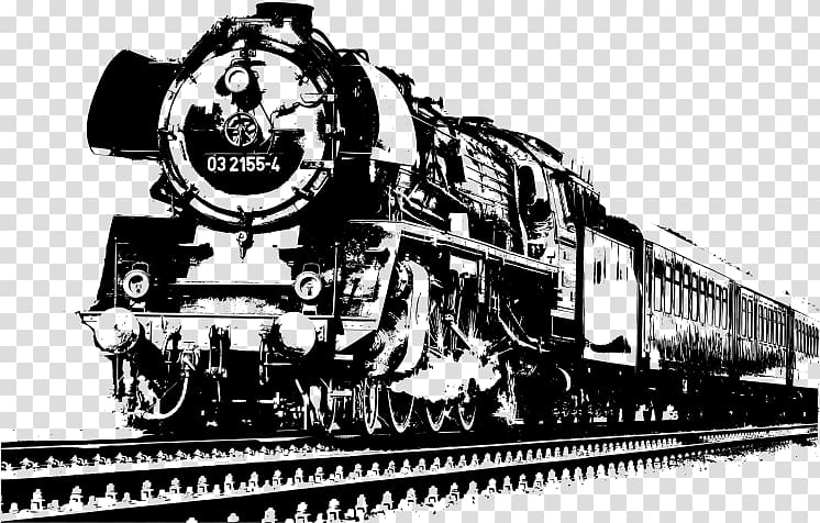Train Rail transport Steam locomotive Diesel locomotive, train transparent background PNG clipart