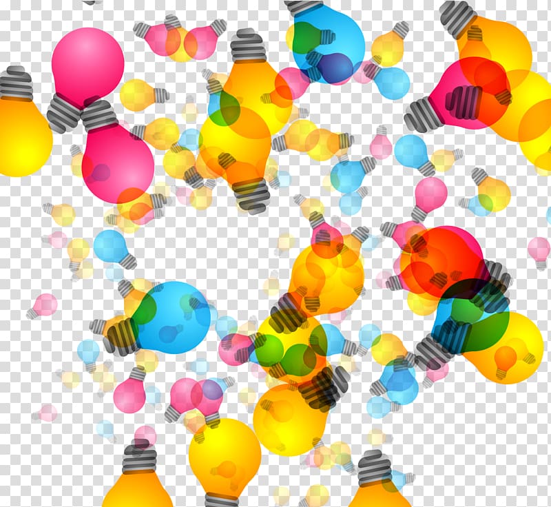 Light Circle Creativity, Colorful Shading Lamp transparent background PNG clipart
