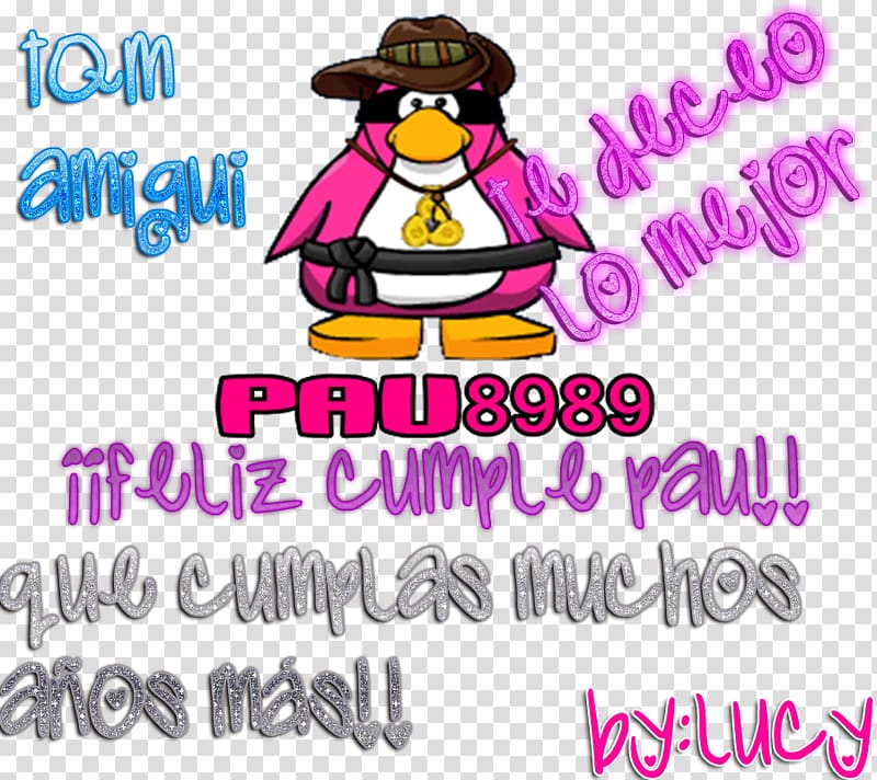 Club Penguin Happiness Animal , cumple 3 transparent background PNG clipart