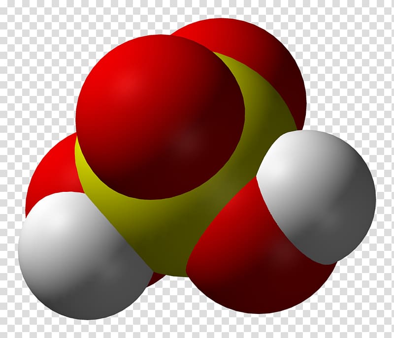 Sulfuric acid Molecule Chemistry Atom, Tridimensional transparent background PNG clipart