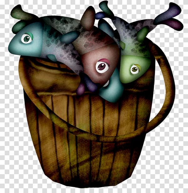 Fish Barrel Bucket, A bucket of fish transparent background PNG clipart