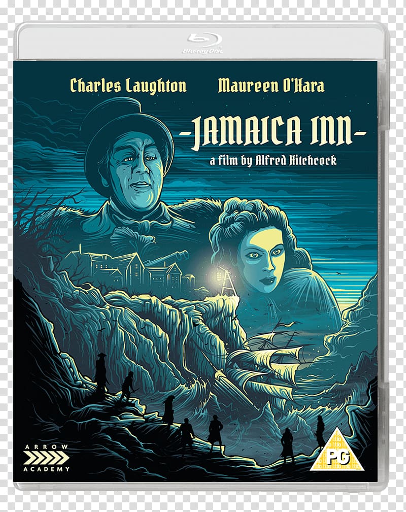 Jamaica Inn Blu-ray disc Maureen O\'Hara Film DVD, Alfred Hitchcock transparent background PNG clipart