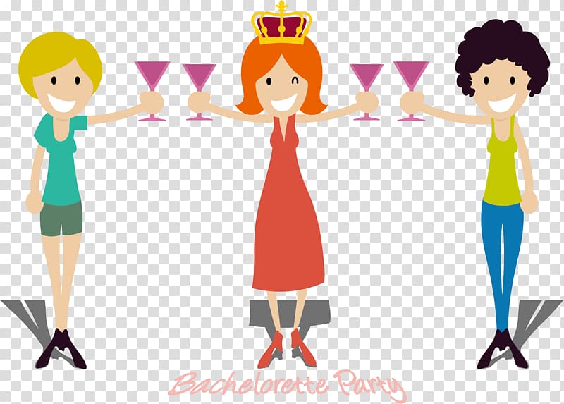 Bachelorette party Bachelor party Illustration, Bachelor party illustration transparent background PNG clipart