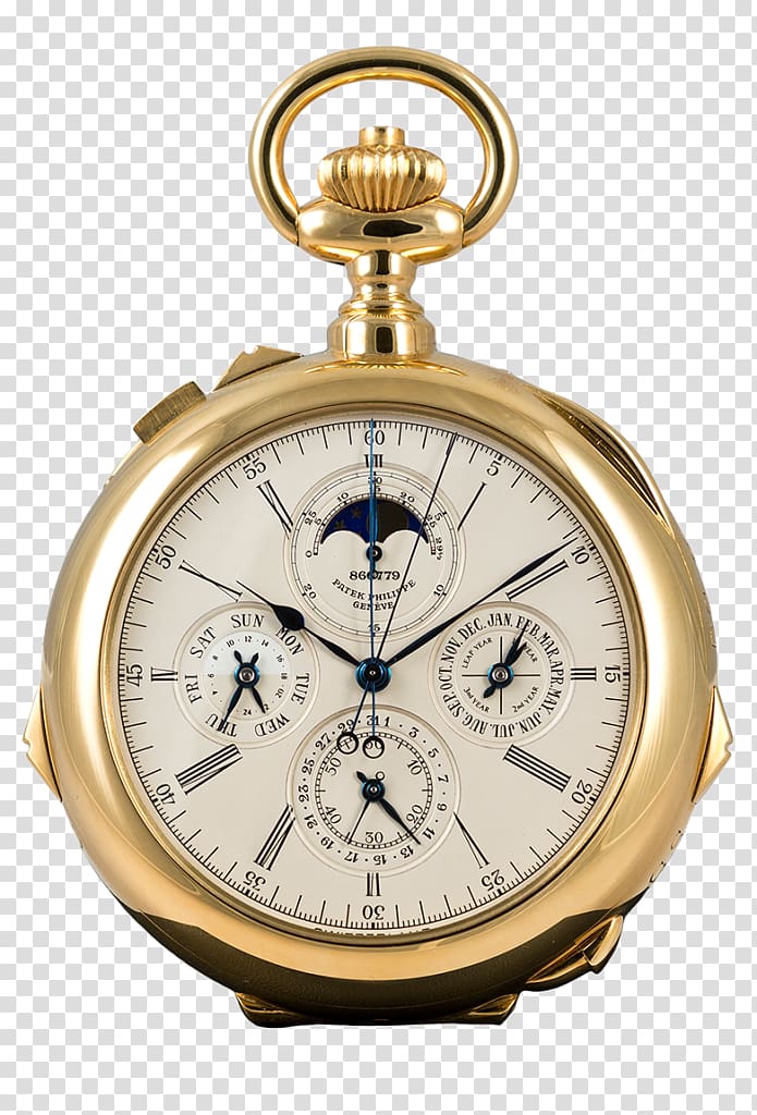 Pocket watch Gold Patek Philippe & Co., watch transparent background PNG clipart