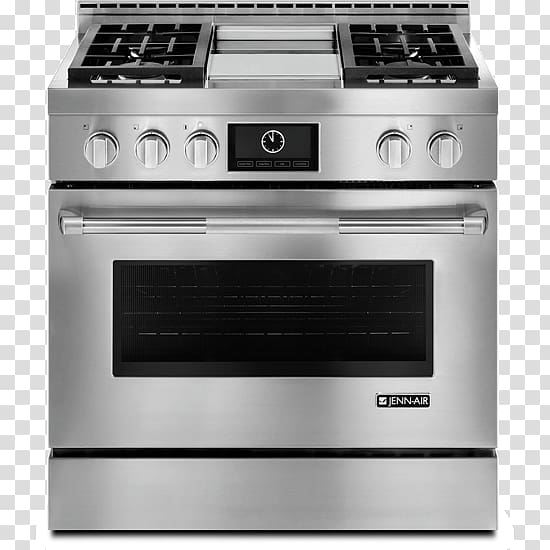 Jenn-Air JGRP536WP Pro-Style Gas Range with Griddle and Multimode Convection Jenn-Air JDRP Pro-Style Dual-Fuel Range with Multimode Convection Cooking Ranges Jenn-Air JGRP Pro-Style Gas Range Multimode Convection, others transparent background PNG clipart