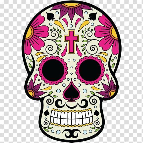 Calavera Mexico Mexican cuisine Skull and crossbones, skull transparent background PNG clipart