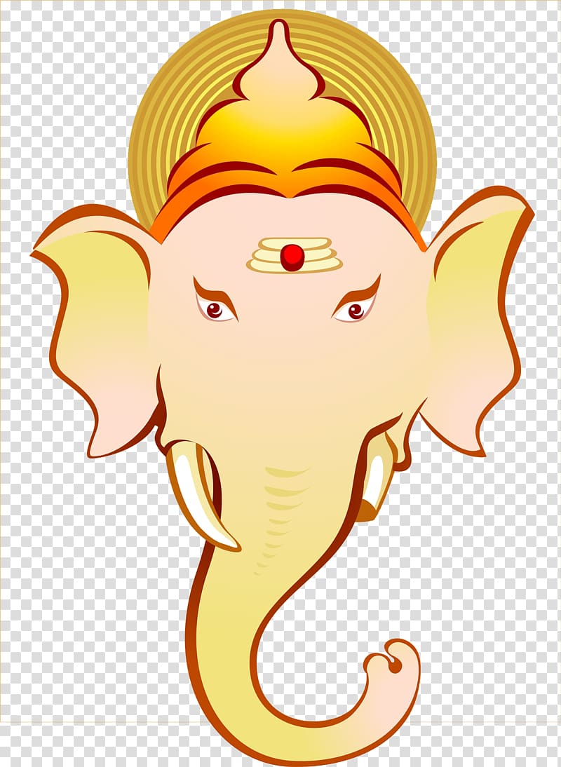 Ganesha , like the head of God transparent background PNG clipart