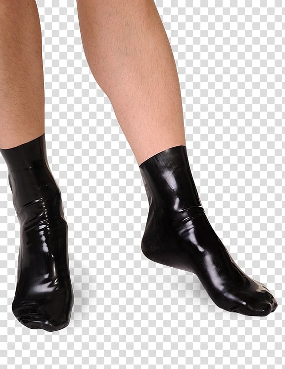 Sock Taobao Hosiery Latex Boot, calf foot transparent background PNG clipart