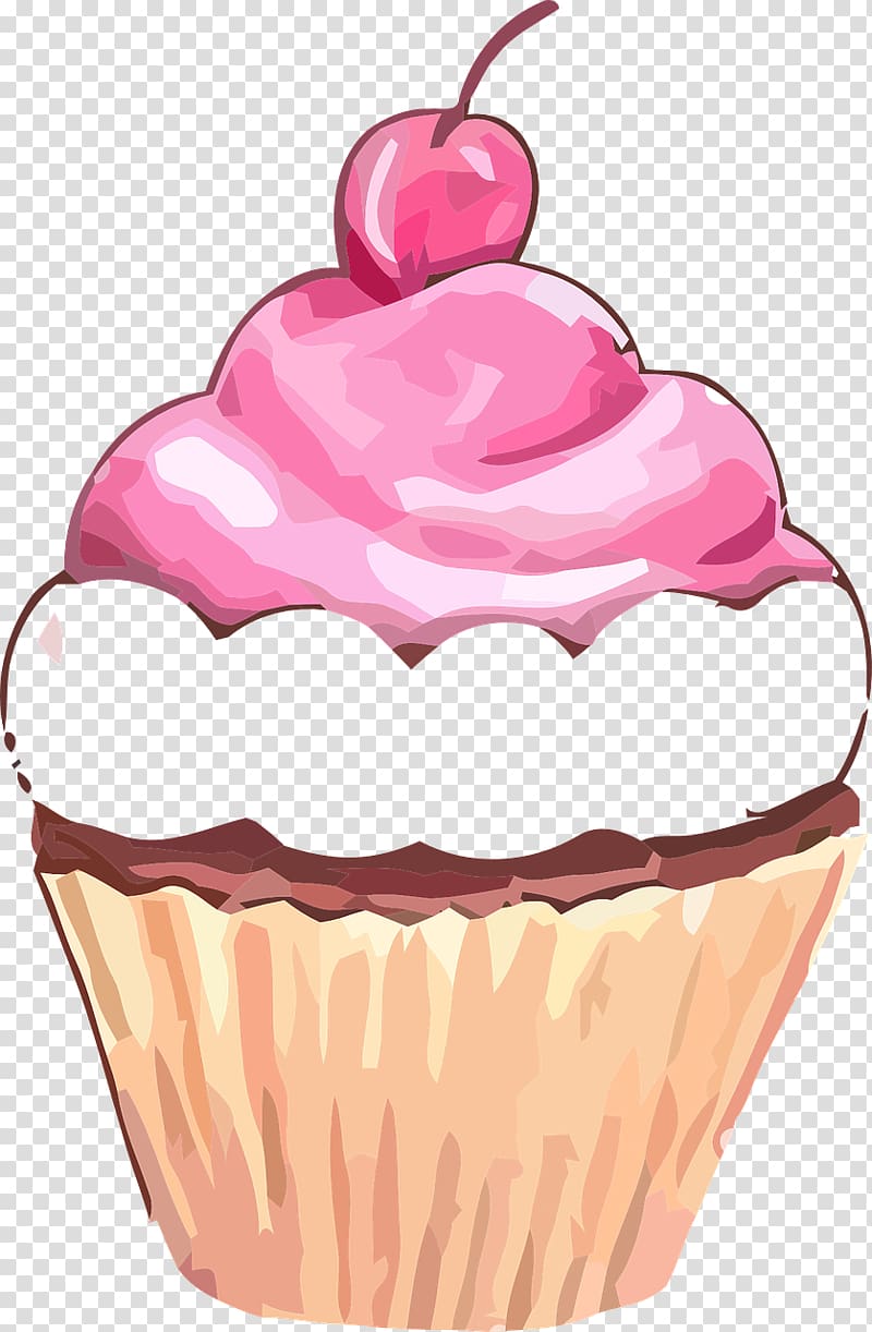 Cupcake Petit four Sweetness Dessert , Strawberry Cake transparent background PNG clipart