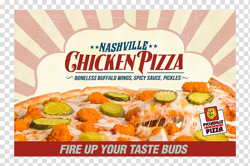 Hot chicken Vegetarian cuisine Chicken as food Pizza, pizza transparent background PNG clipart