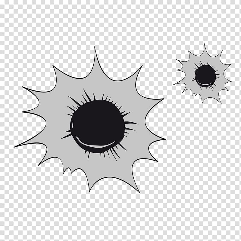 Explosion Icon, Gray bullet holes transparent background PNG clipart