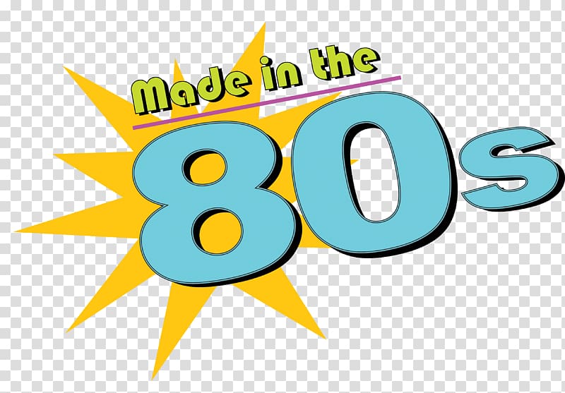 Logo 1980s Graphic design, 80s transparent background PNG clipart