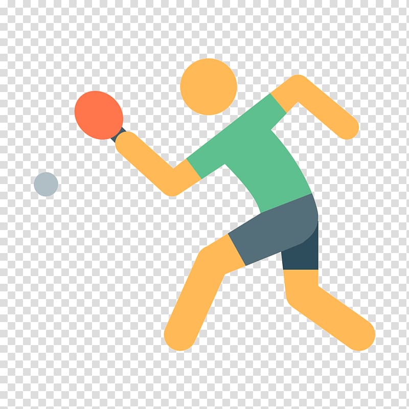 Olympic Games Table tennis Icon, Flattened table tennis transparent background PNG clipart