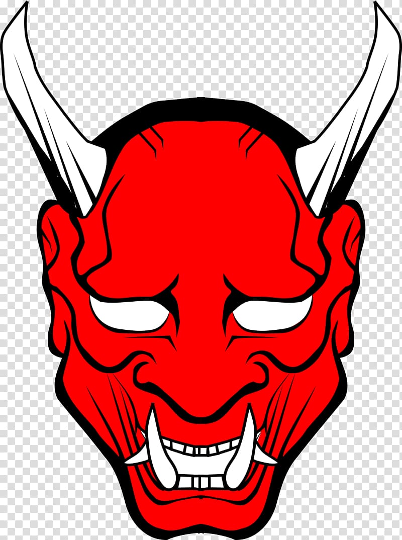 grinning evil icon, Lucifer Devil Satan , Oni Mask transparent background PNG clipart