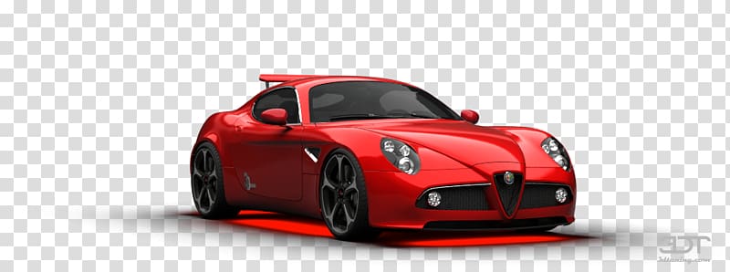 Alfa Romeo 8C Competizione Compact car Automotive design, car transparent background PNG clipart