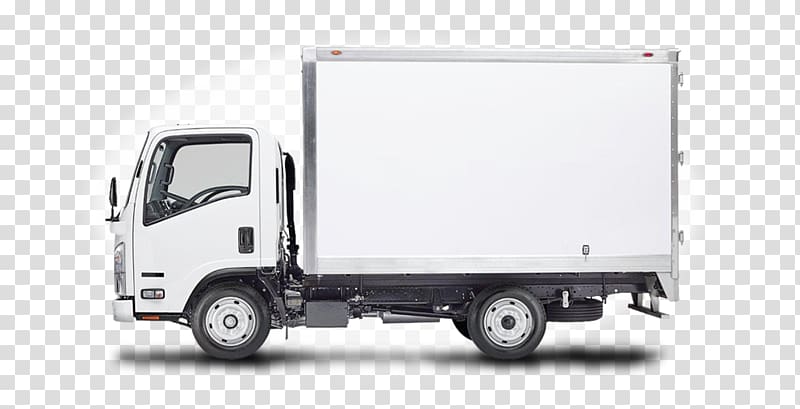 Car Box truck Freight transport Mover, Isuzu Elf transparent background PNG clipart
