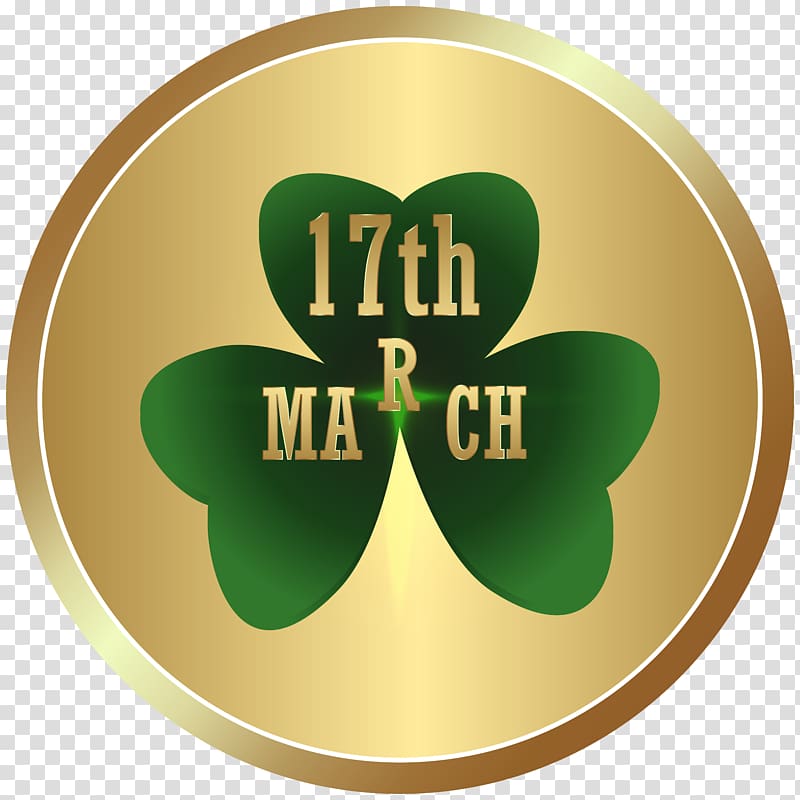 round gold and green 17th march illustration, Saint Patrick\'s Day St. Patrick\'s Day Activities Coin , St Patrick\'s Day Gold Coin transparent background PNG clipart