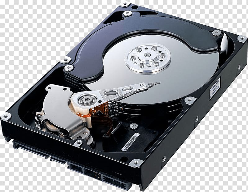 black optical disc drive, Hard Drive transparent background PNG clipart
