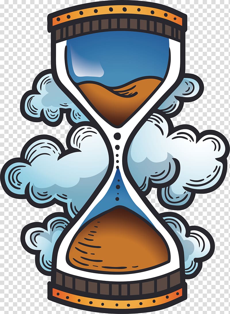 Hourglass Sands of time Clock, Passing the hourglass transparent background PNG clipart