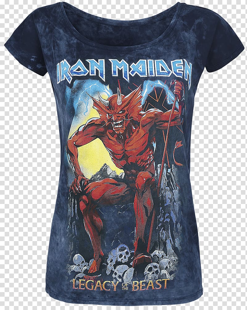 Legacy of the Beast World Tour T-shirt Iron Maiden: Legacy of the Beast, T-shirt transparent background PNG clipart