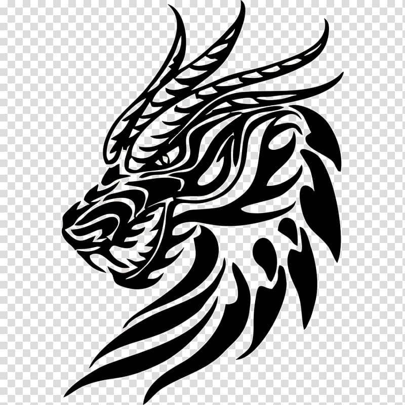 Tattoo artist Dragon Polynesia Symbol, decals transparent background PNG clipart