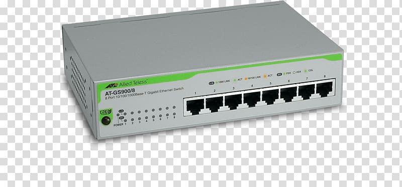 Network switch Allied Telesis Gigabit Ethernet Port Fiber media converter, others transparent background PNG clipart