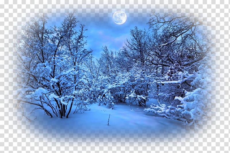 Desktop Winter Night sky, natural landscape transparent background PNG clipart