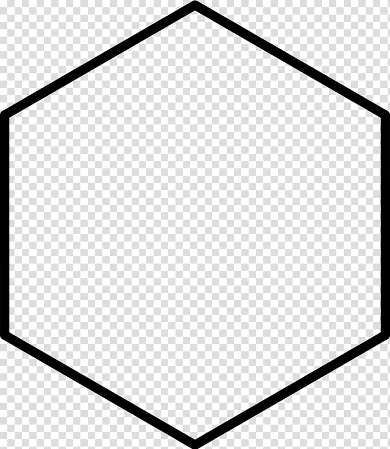 six-sided shape, Cyclohexane conformation Structural formula Chemical substance Molecule, hexagon transparent background PNG clipart