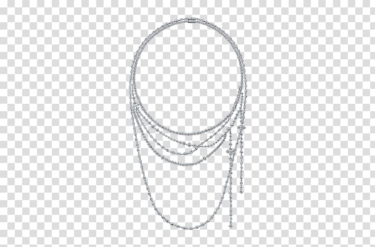 Necklace Body Jewellery Chain Silver Line, necklace transparent background PNG clipart