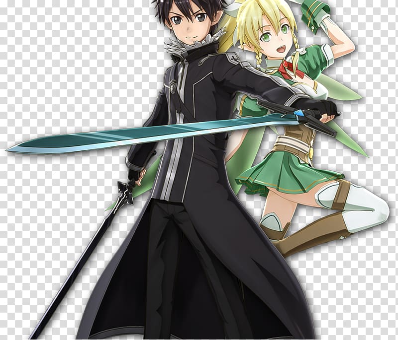 Mangaka Black hair Anime, Sword Art Online Lost Song transparent background PNG clipart