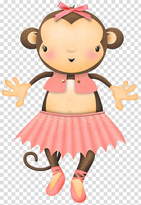 Pink Monkey , Pink little monkey transparent background PNG clipart