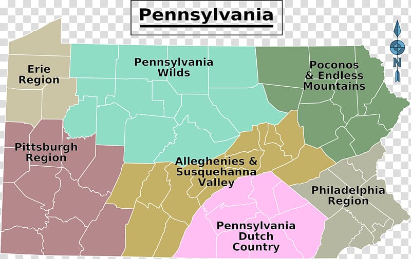 Regions of Pennsylvania Phoenixville Pocono Mountains Map, pennsylvania transparent background PNG clipart