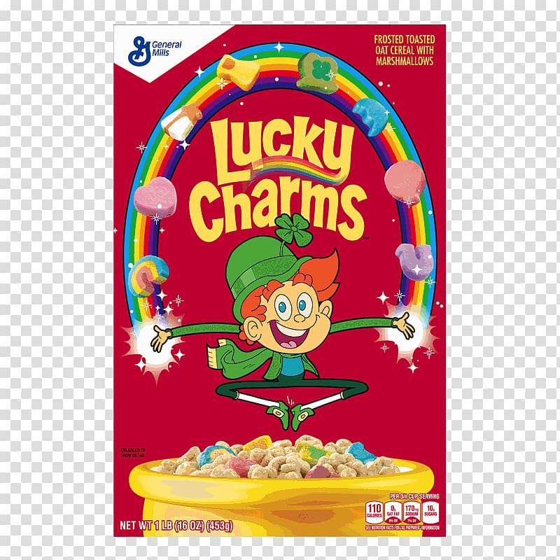 Breakfast cereal General Mills Lucky Charm Cereal General Mills Chocolate Lucky Charms Nutrition facts label, Lucky Charms transparent background PNG clipart