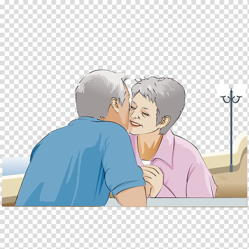 couple Happiness, Kiss of two transparent background PNG clipart