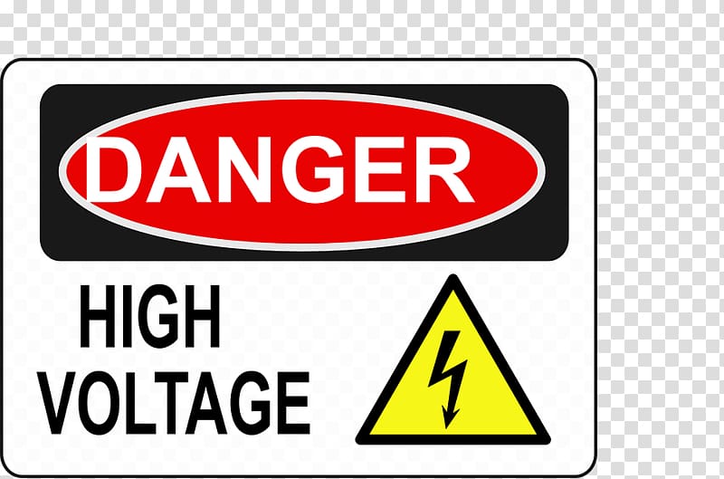 Danger! High Voltage , High voltage transparent background PNG clipart