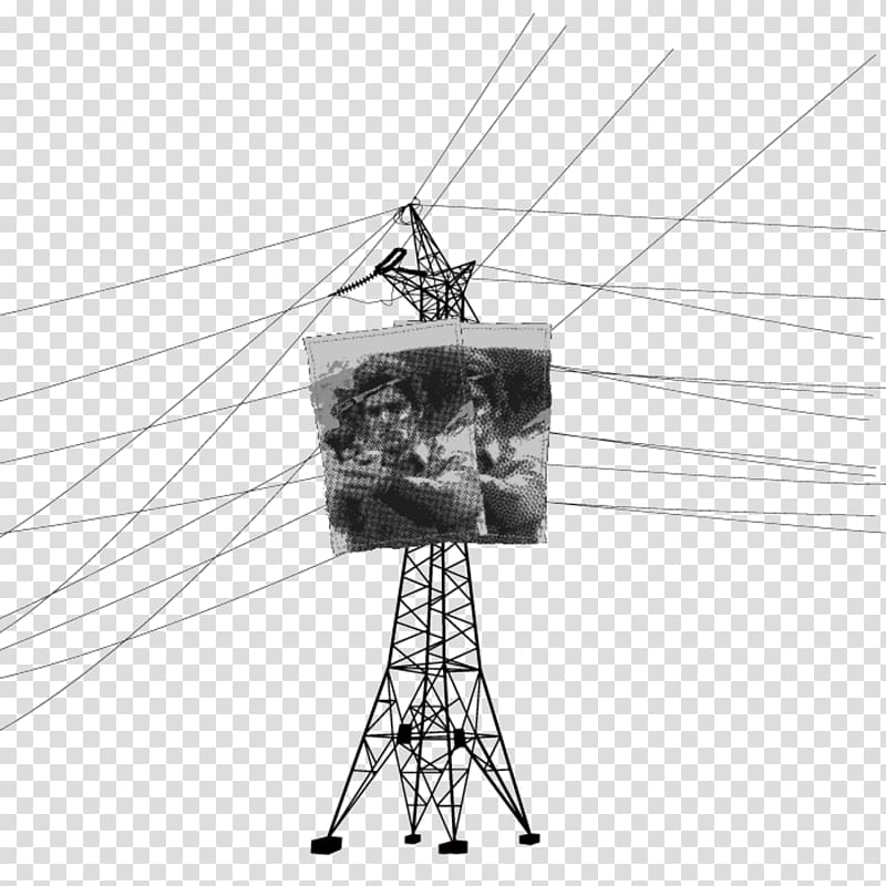 High voltage Electricity Electric power transmission Overhead power line, Hand painted high voltage transparent background PNG clipart