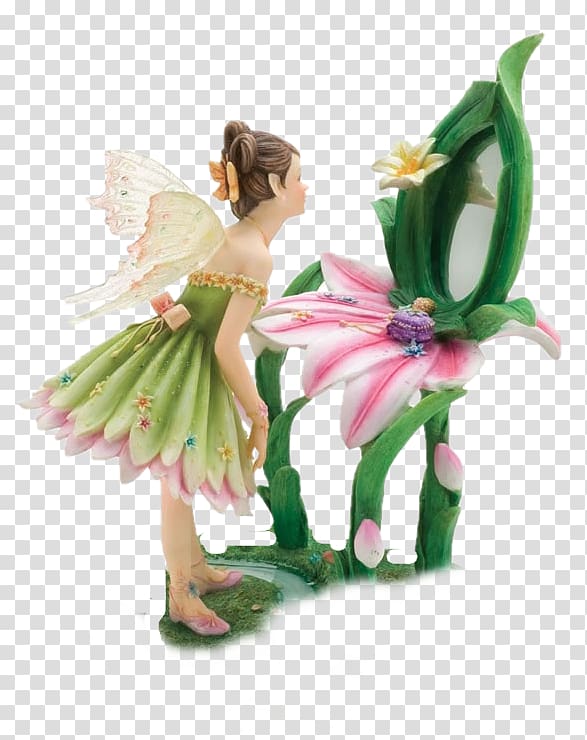 Figurine Fairy Statue Polyresin Sculpture, Fairy transparent background PNG clipart