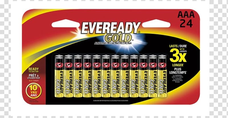 Electric battery Eveready Battery Company Alkaline battery AAA battery, Clearance transparent background PNG clipart