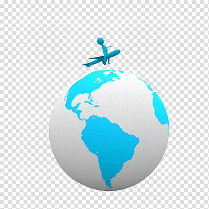 Earth Globe World Map, 3D villain transparent background PNG clipart