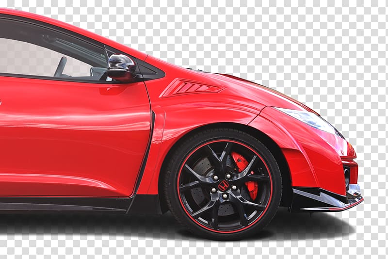 Honda Civic Type R Car Alloy wheel Motor vehicle, car transparent background PNG clipart