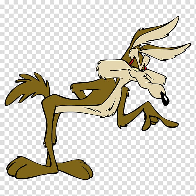 Wile E. Coyote and the Road Runner Cartoon , Wile Coyote transparent background PNG clipart